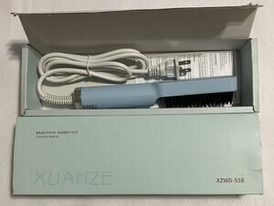 XUANZE Electric Hair Styler Straightener and Curling Brush XZWD-558 New Open Box